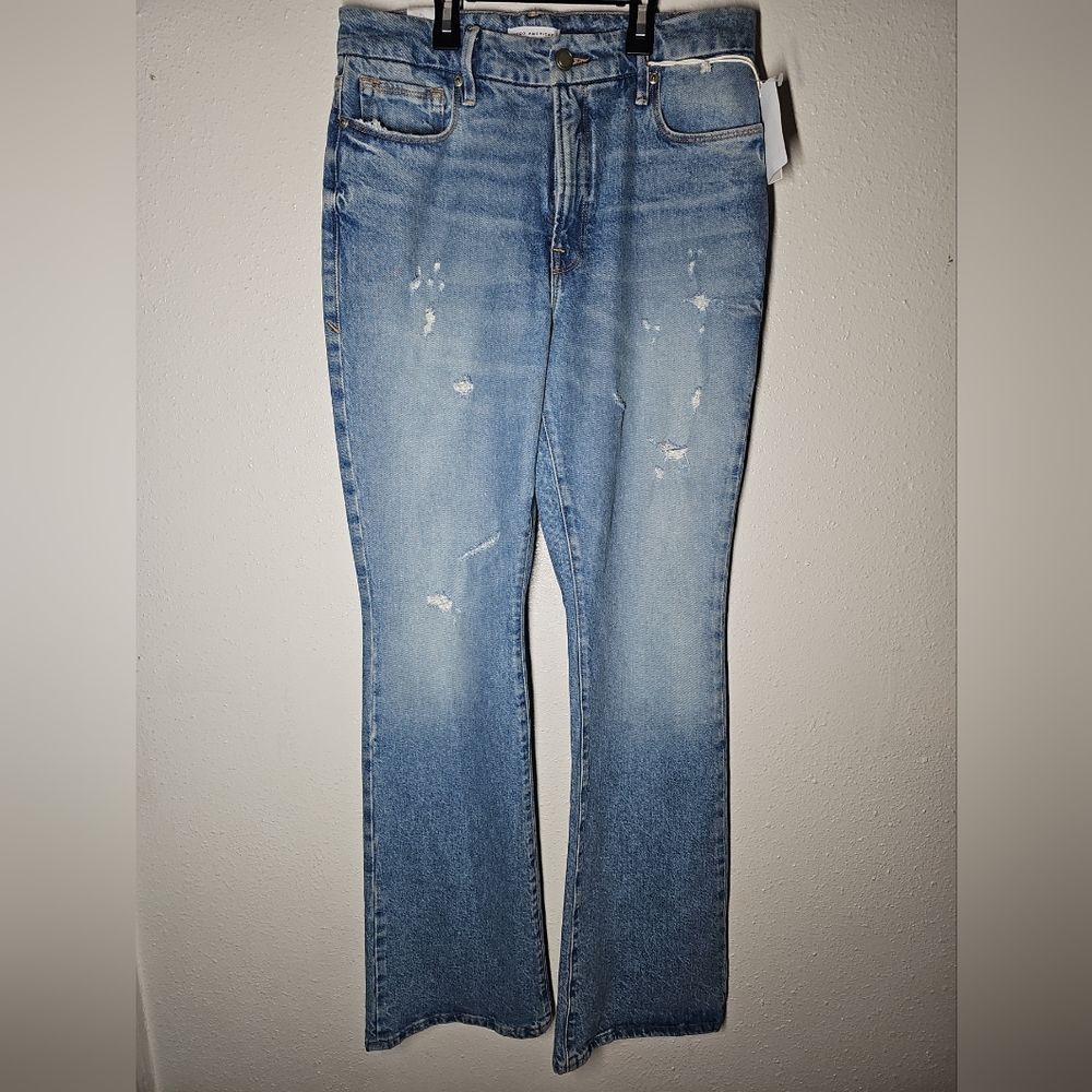women’s good American good classic boot cut high rise jeans size 4 $169